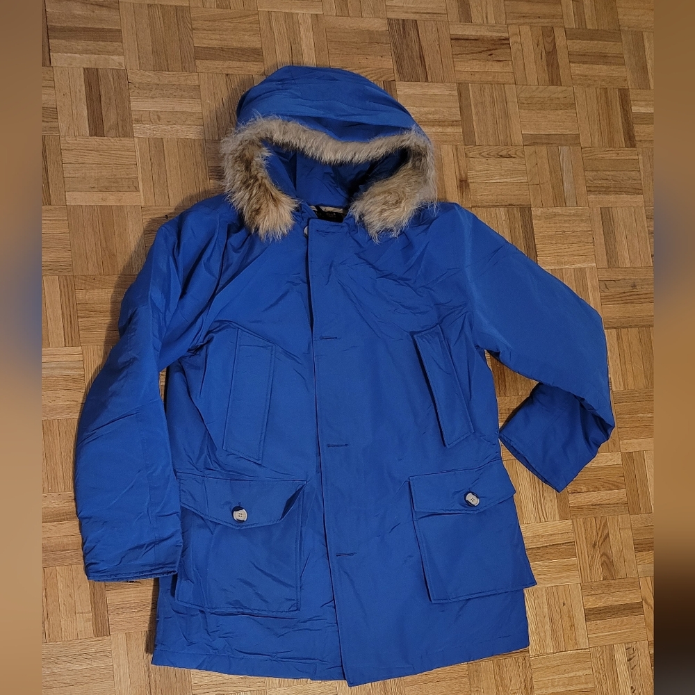 Woolrich Men's Royal Blue Puffer Jacket